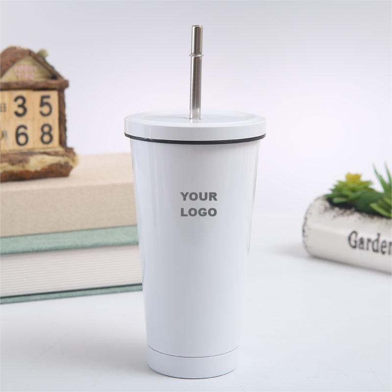 25oz Double Insulated Cup With Straw