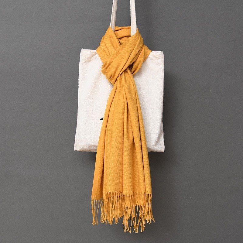 Solid Faux Cashmere Scarf