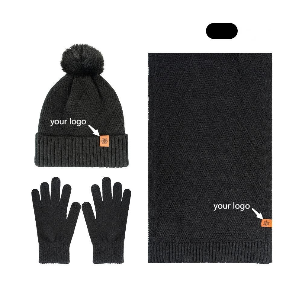 Winter Beanie Scarf Gloves Set