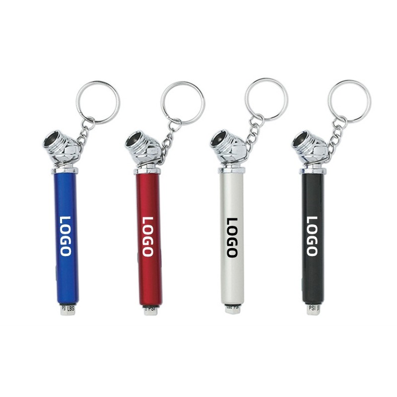 Tire Pressure Gauge With Keychian