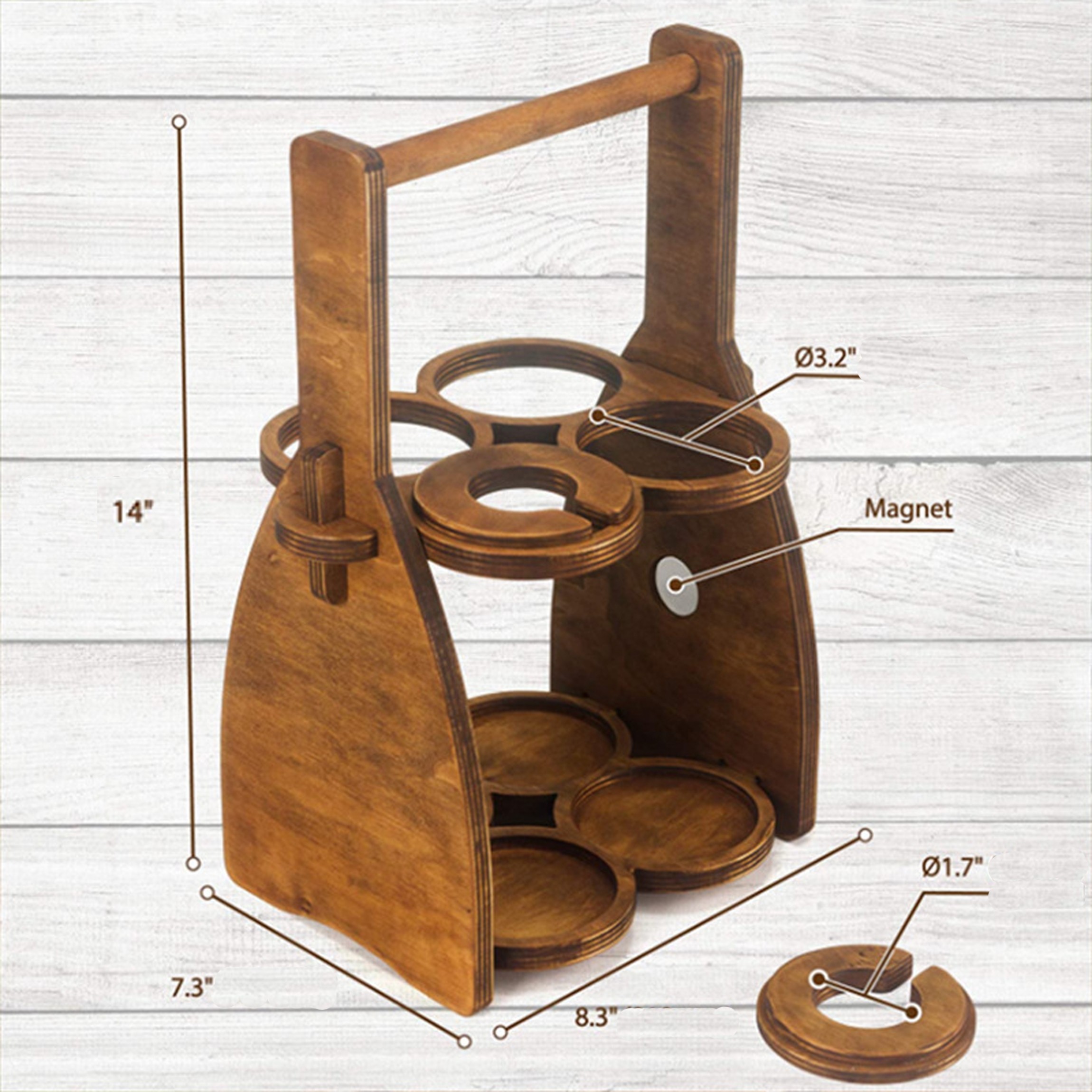 Wine Bottle/Glass Caddy
