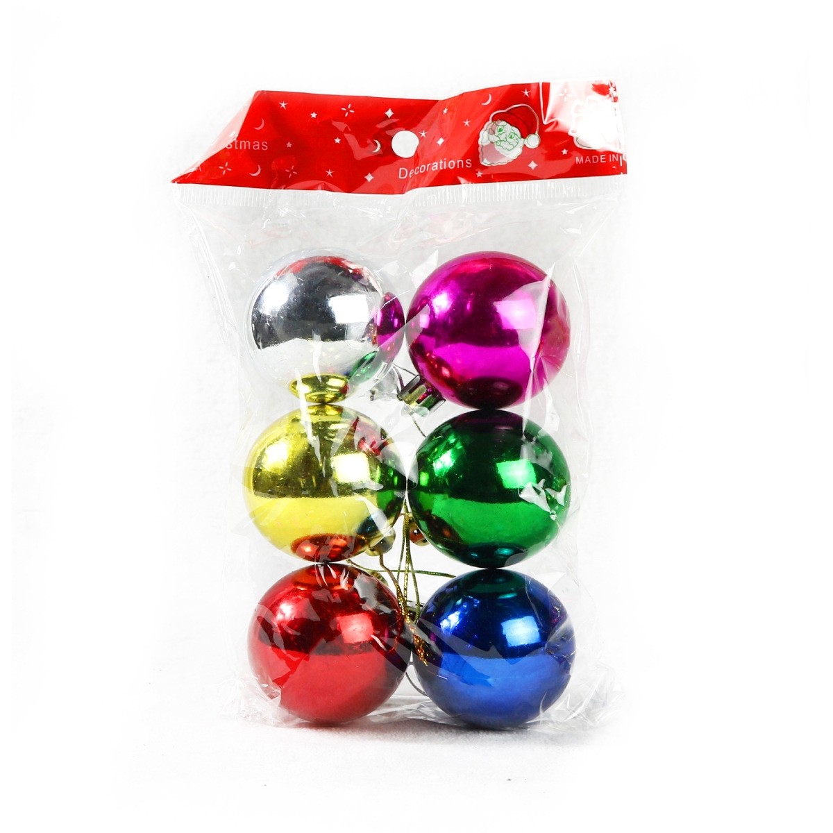 Metallic Coated Christmas Tree Ball Ornaments