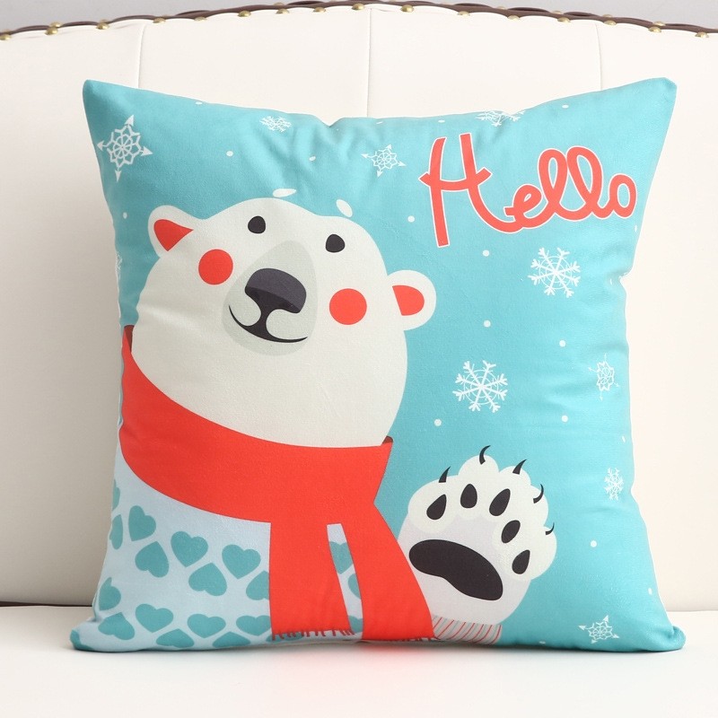 Short Plush Throw Pillow