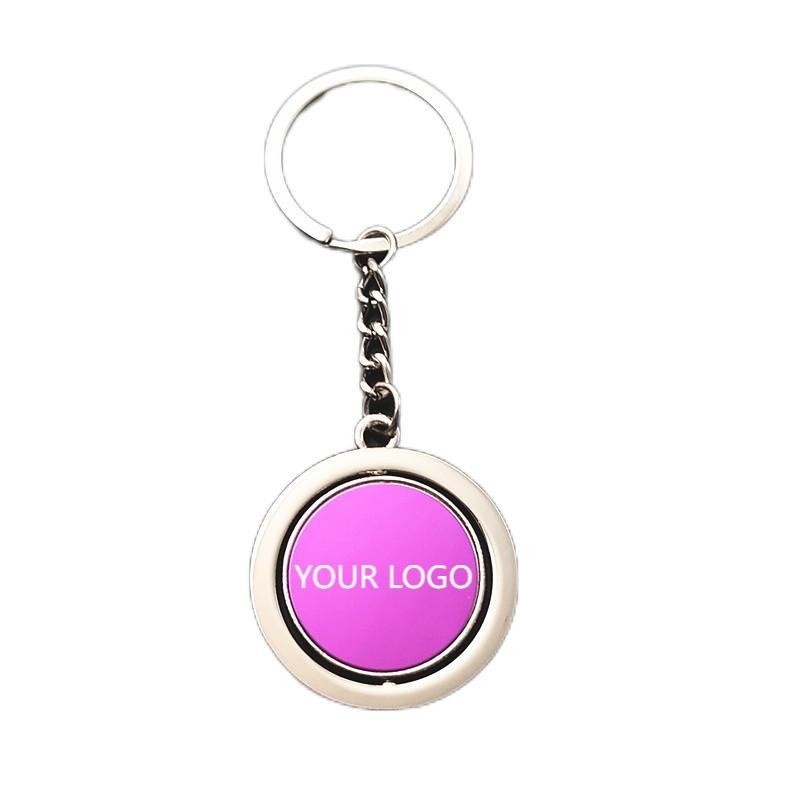 Round Rotating Keychain