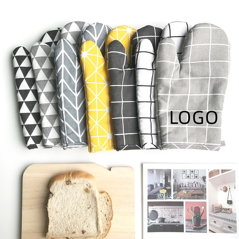Cotton and Linen Oven Mitt