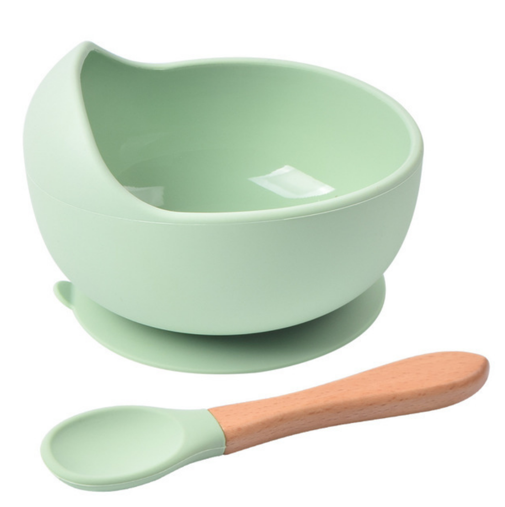 Silicone Suction Bowl and Spoon Set