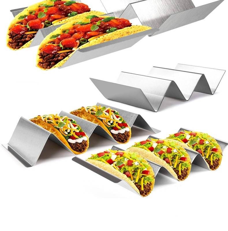 Colorful PP Taco Tray Holder Stand Plate