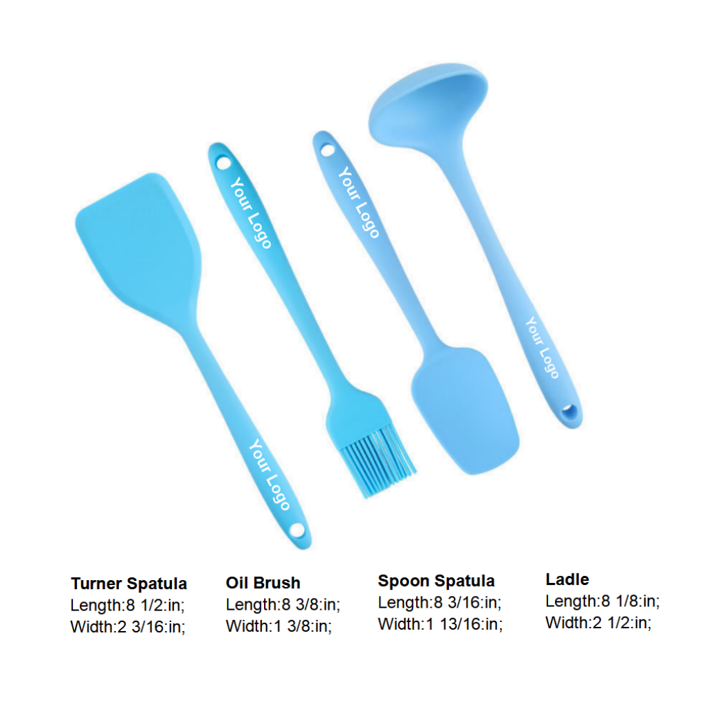 4 Piece Silicone Cooking Utensil Set