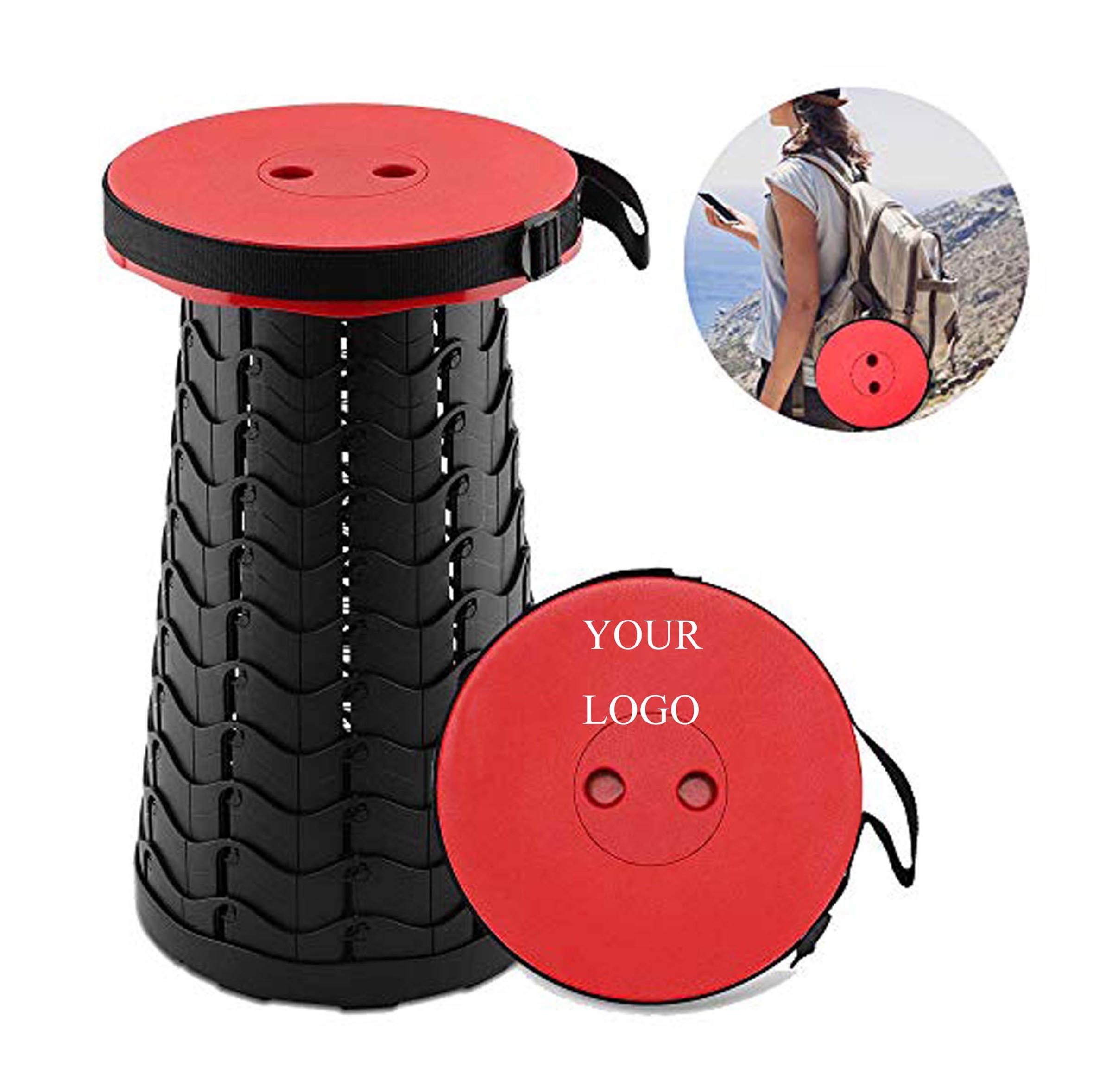 Outdoor Telescopic Plastic Stool Folding