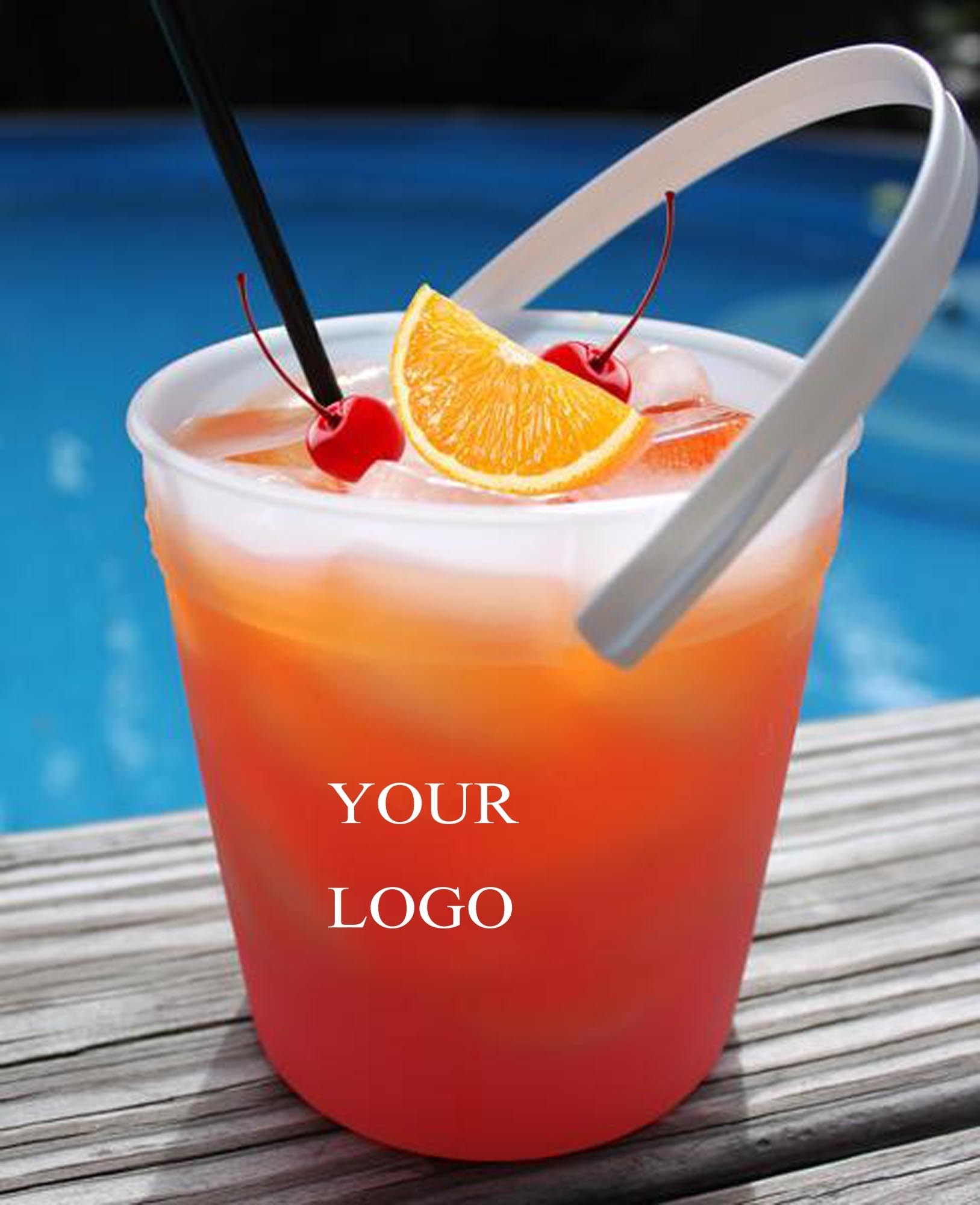 32oz Plastic Cruzan Rum Buckets 