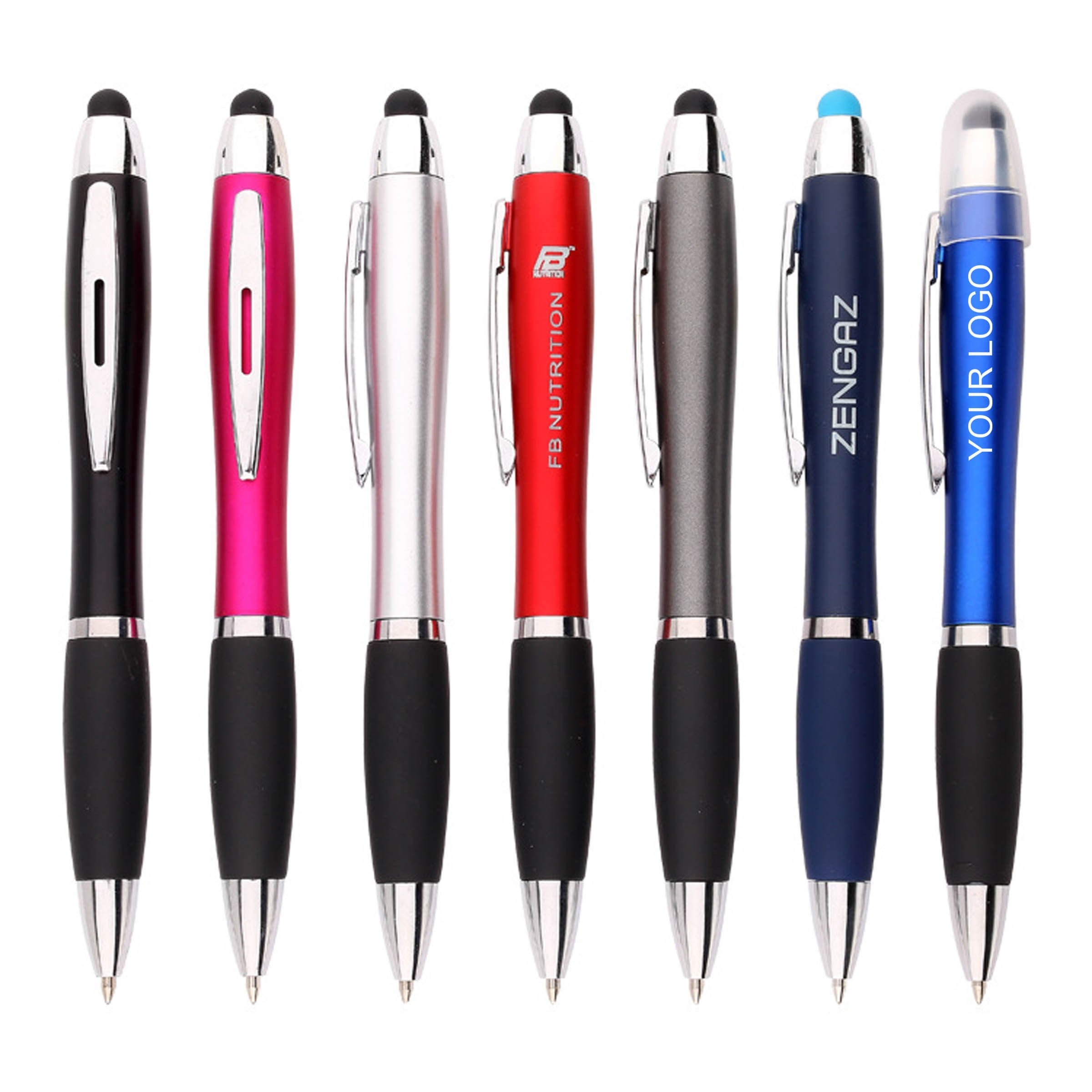 3 in 1 Stylus Ballpoint Pen with LED Light