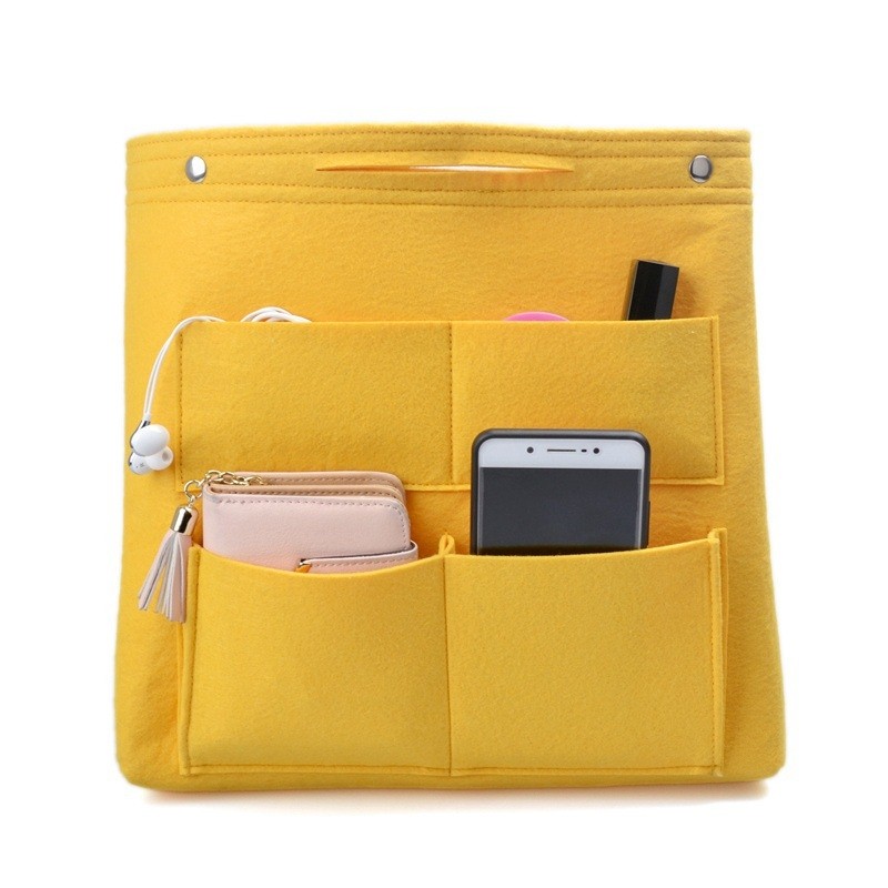 Multi-pocket Felt Tote