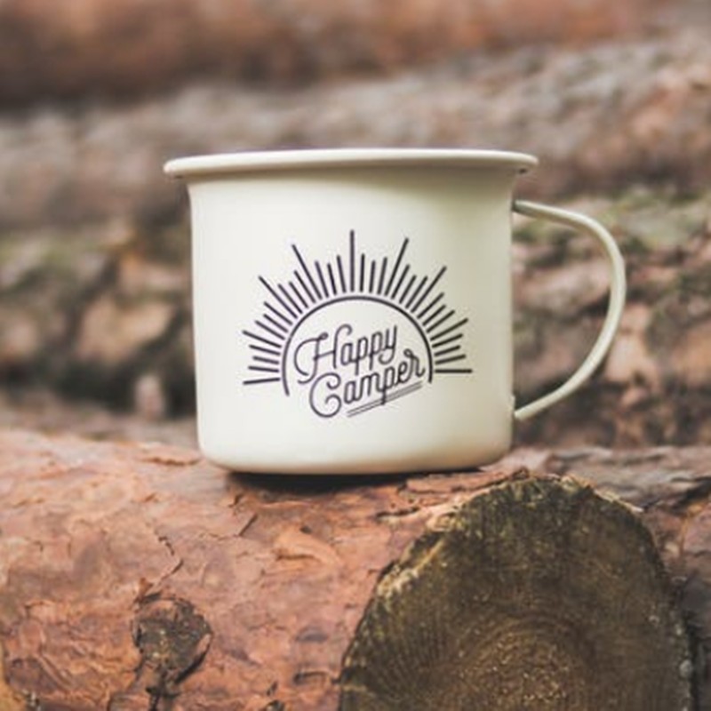Camping Enamel Mug - 12oz