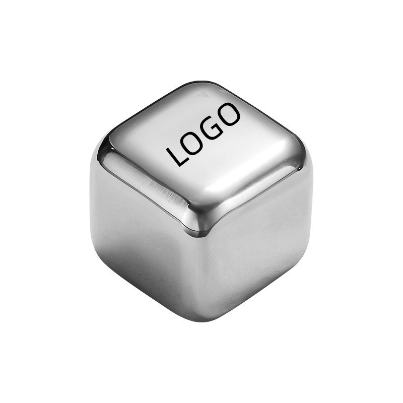 304 Stainless Steel Whiskey Ice Cubes 6 Cubes 