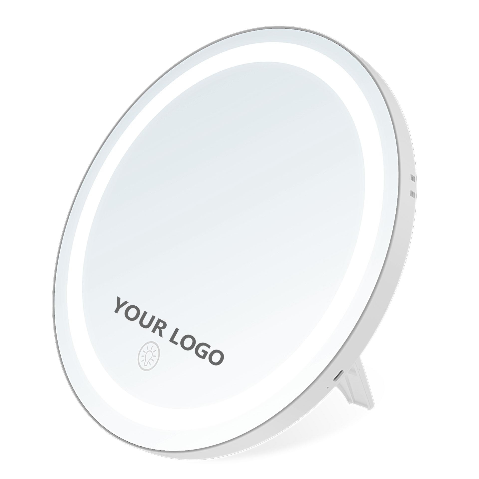LED Lit Circular Vanity Mirror
