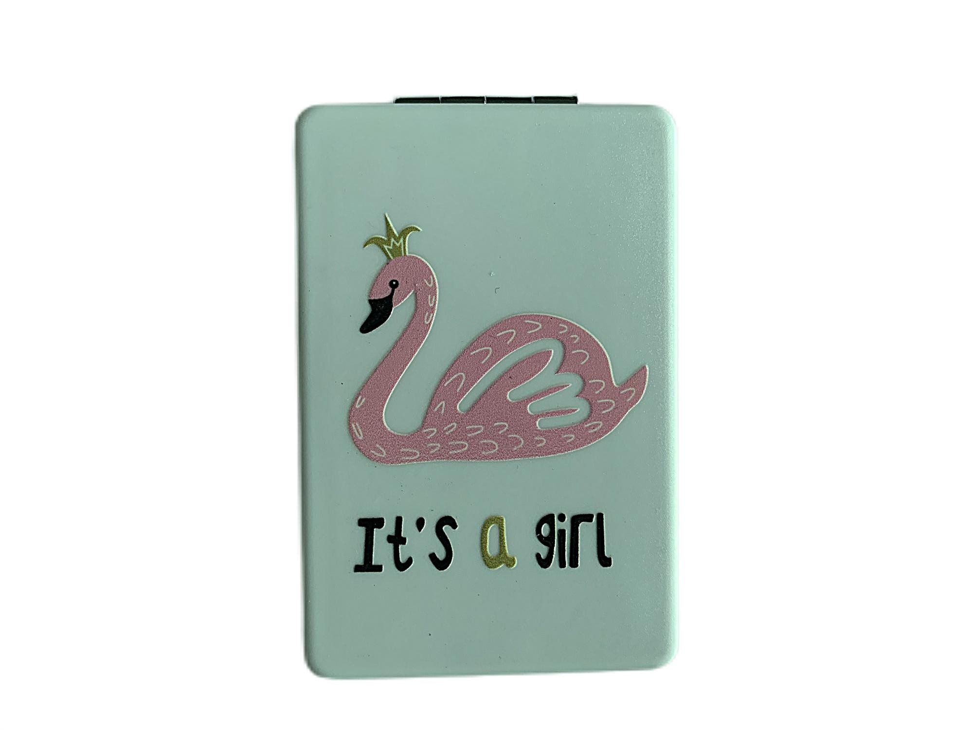 Emboss Print Mirror Compact