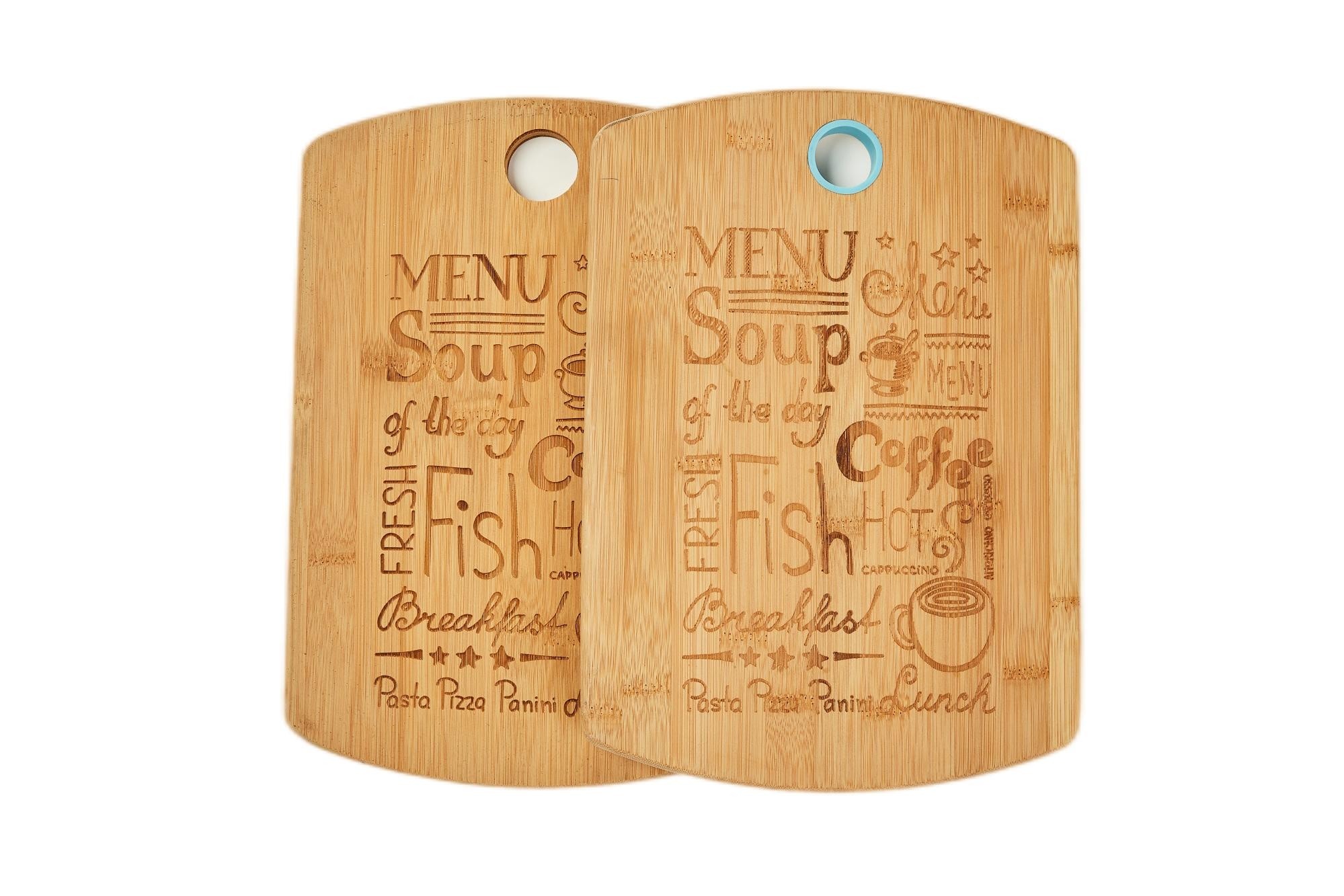 Bamboo Cutting Board with Silicone Ring