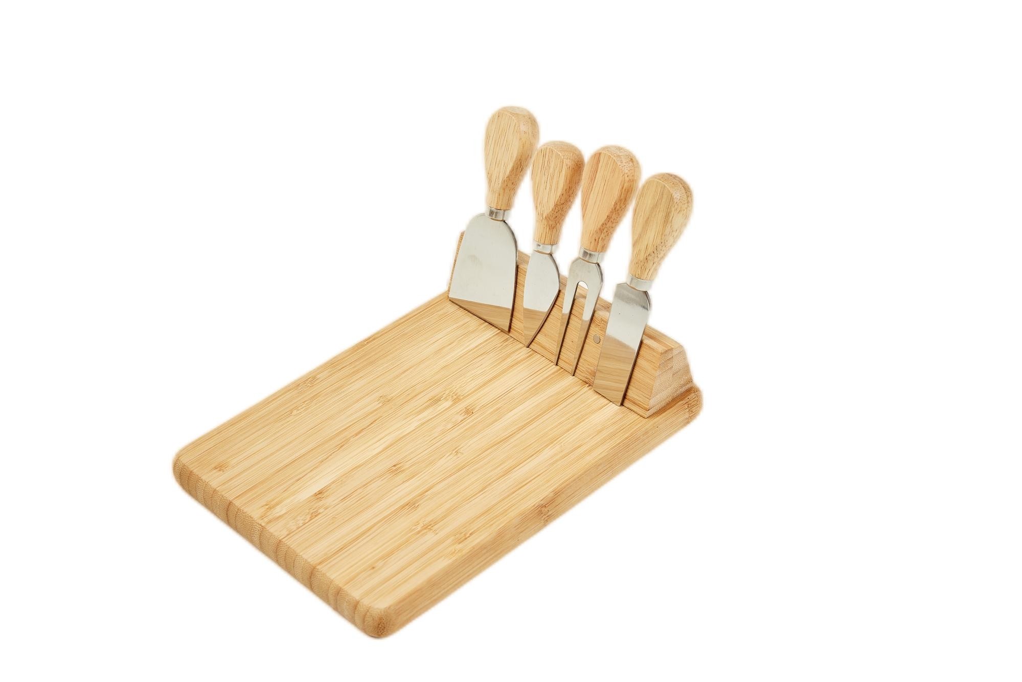 Magnetic Bamboo Cheese Board Set