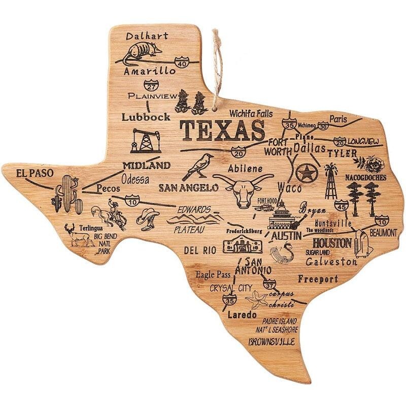 Texas Shaped Cutting Board