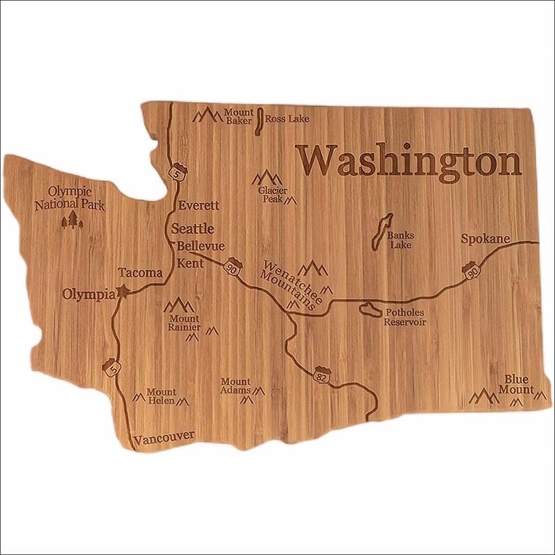 Washington Shaped Cutting Board