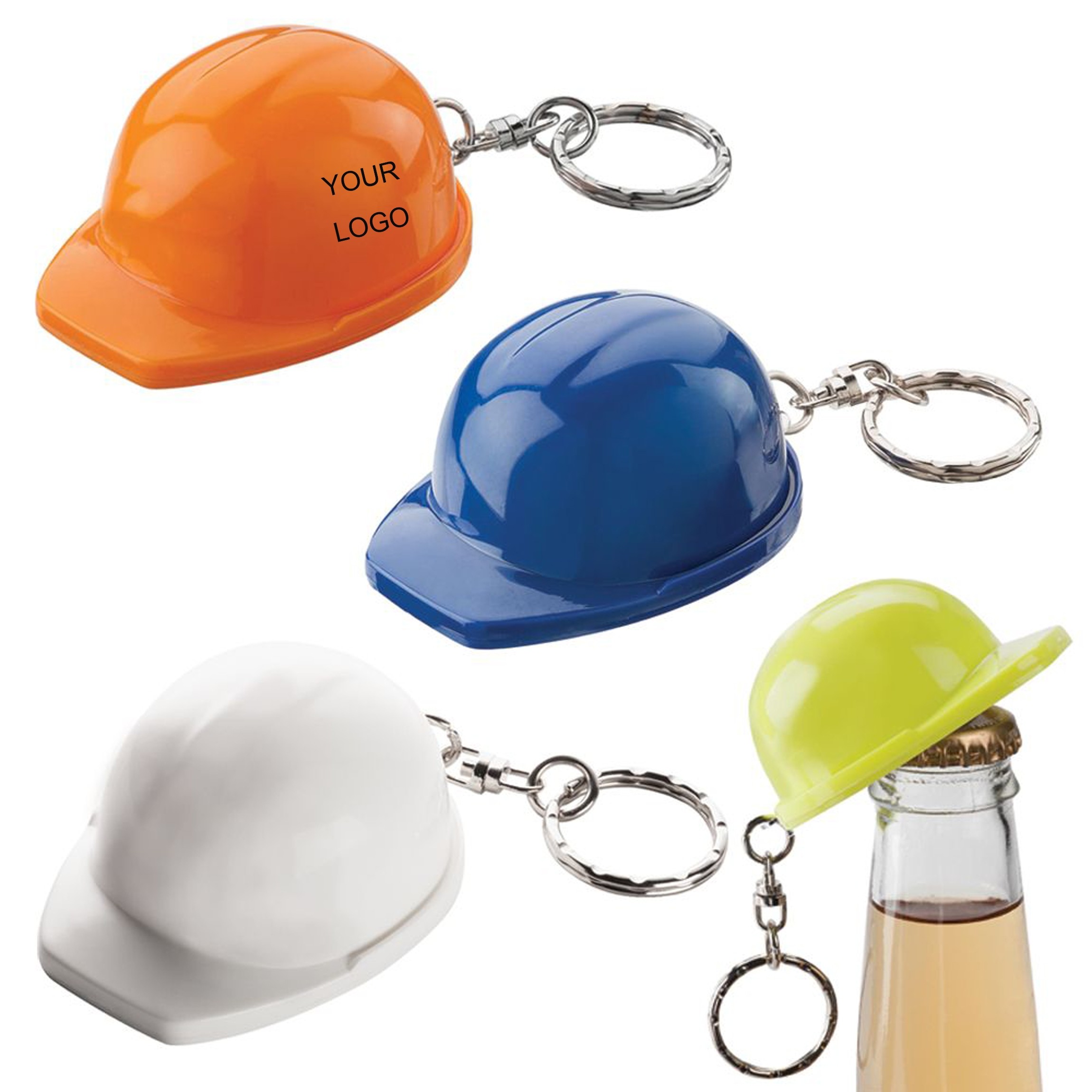 Bottle Opener Keychain Helmet Shape