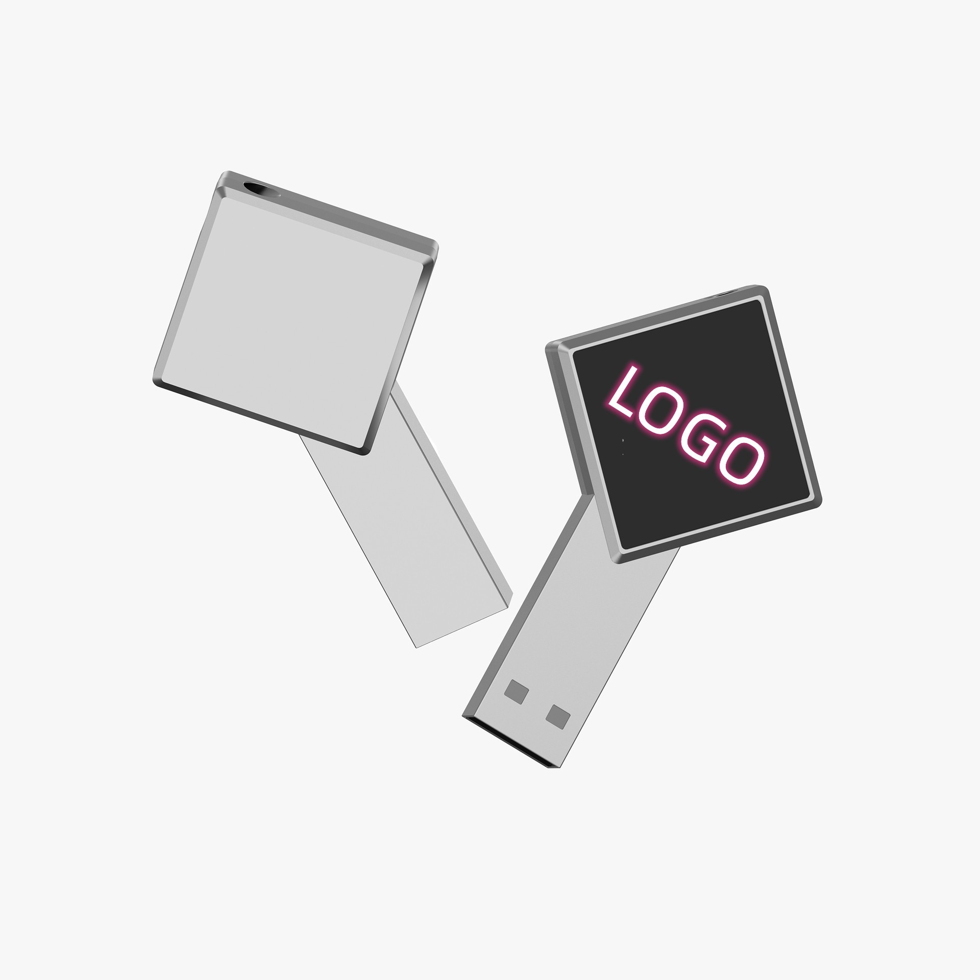 Square Luminous USB Flash Drive