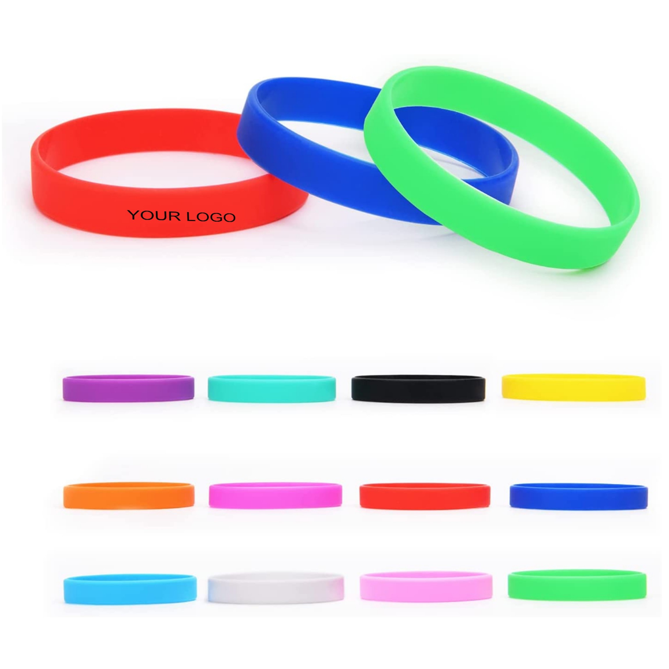Fluorescent Silicone Sports Bracelet