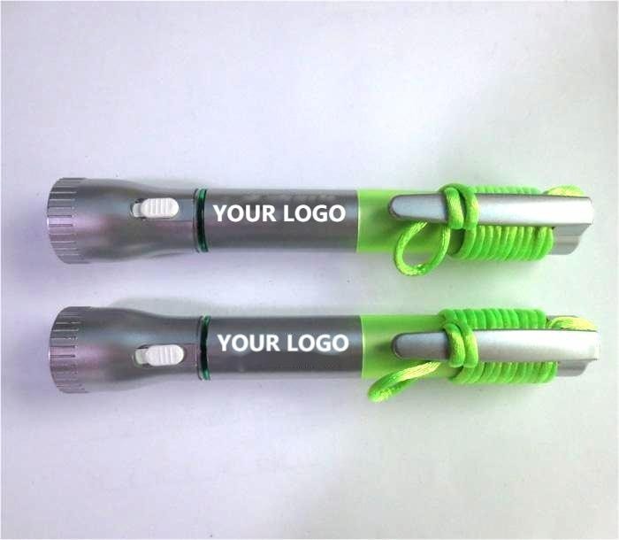 Flashlight with Pen and Lanyard