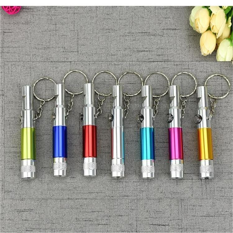 3 In 1 Keychain With Compass LED Flashlight Whistle