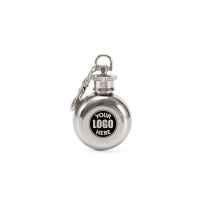 1oz Stainless Steel Keychain Flask