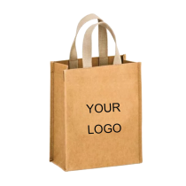 Washable Kraft Paper Fabric Tote Bag