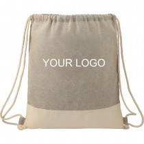 Split Recycled Cotton Drawstring Bag