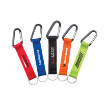 Carabiner Key Chain with Lanyard Strap