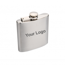 6 oz. Lazio Stainless Steel Hip Flask