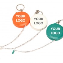 Mini Round Soft Tape Measure Keychain