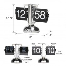 Page-turning Quartz Clock