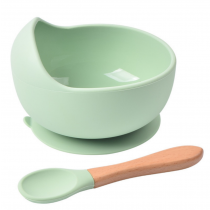 Silicone Suction Bowl and Spoon Set