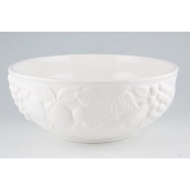 Harvest Embossed Thanksgiving Turkey Bowl in White