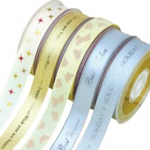 Christmas Single Face Satin Ribbon