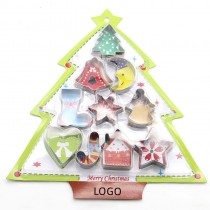Christmas Stainless Steel Cake Mold 10 Sets