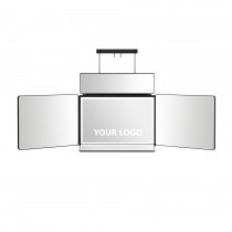 Quad-Fold Wall Mount Haircut Mirror