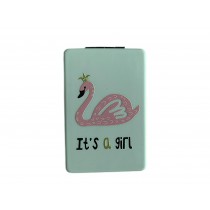 Emboss Print Mirror Compact