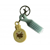 Mini Mirror Brush Keychain Combo