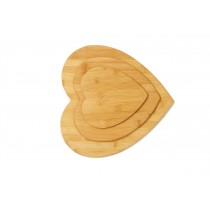 Heart-shaped Bamboo Cutting Board