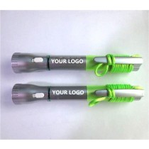 Flashlight with Pen and Lanyard