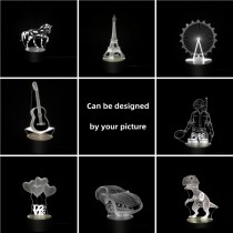 Custom Graphics 3D Vision Night Light